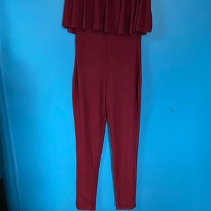 Wine color bodysuit